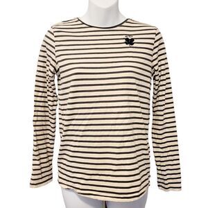 2/$20 Zara Kid Youth 13/14 White & Black Stripes Long Sleeves Top